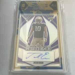 2020 Leaf Metal Rookie Autographed Jacob Eason